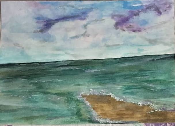 Хмурое зимнее море