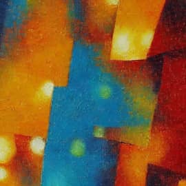 Абстракция "Вечер в городе"