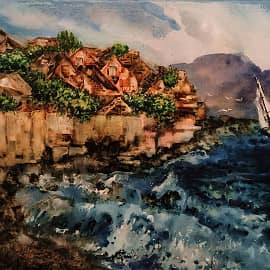 Причалил домой