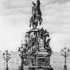 Памятник Николаю I на Исаакиевской площади