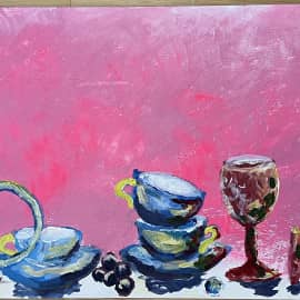 Натюрморт в розовом