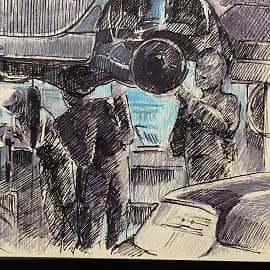 В автосервисе