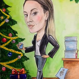 Новогодний шарж