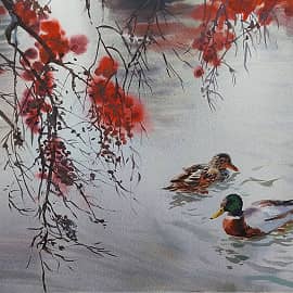 Октябрь. Пруд