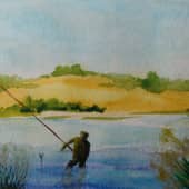 Первая рыбалка по весне. (1), художник Юрий Банщиков