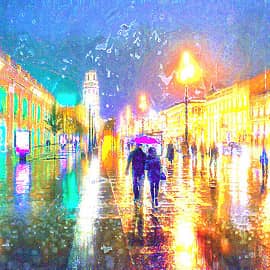 В городе дождь