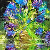 Весенние тюльпаны, художник Карина Андреева