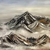 Горы, художник Кристина Кристовских