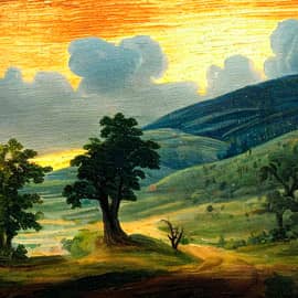 Картина "Золотой рассвет"