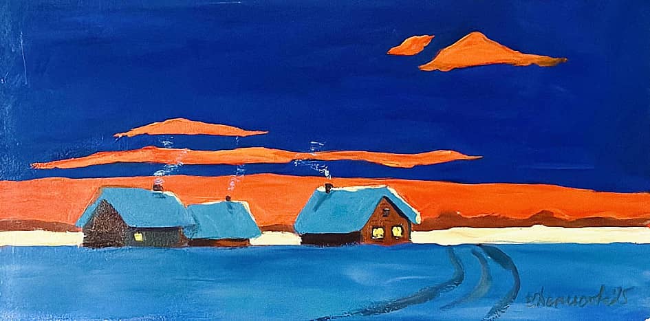 Зимняя деревня. Умиротворение