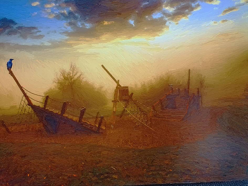 Старый корабль.