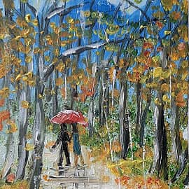 Дождь в парке