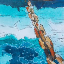 Цепь под водой