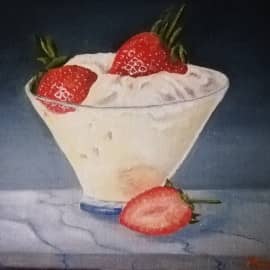 КЛУБНИКА В СЛИВКАХ