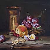 Натюрморт со сливами