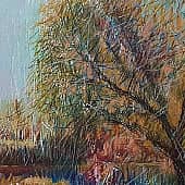 Река Адров. Конец сентября. (2), художник Елена Наумова