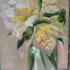 Пионы в банке