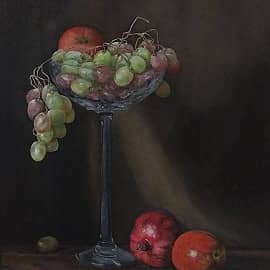 Натюрморт с виноградом