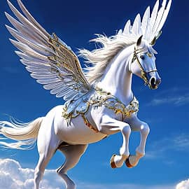 Пегас в полёте НС