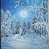 Зимняя сказка., художник Расияна