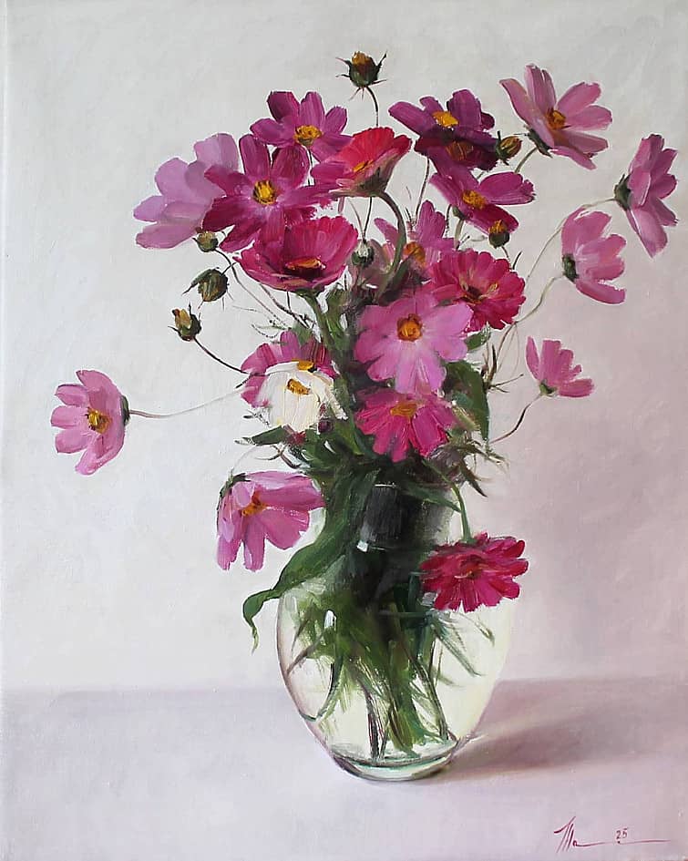 Космеи и цинии