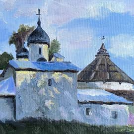 Псков. Церковь Покрова и Рождества Пресвятой Богородицы от Пролома