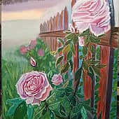 Розы на рассвете.