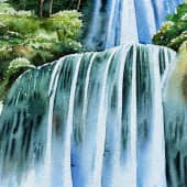 Картина "Водопад".