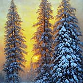 Картина "Сибирский мороз"