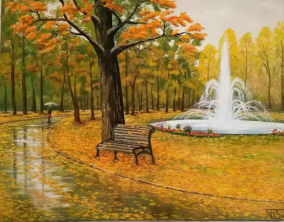 Осенью в парке