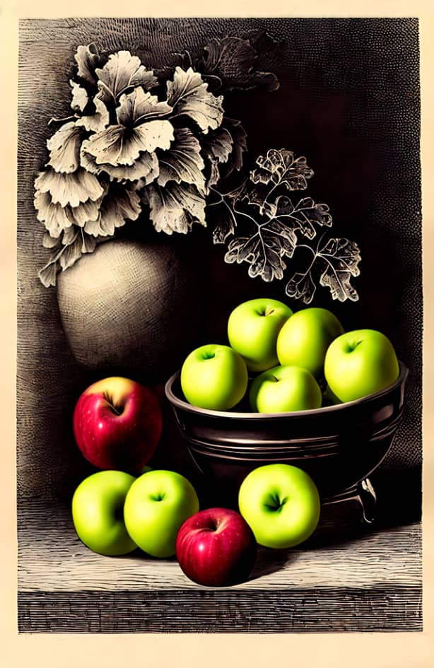Натюрморт "Яблочки"