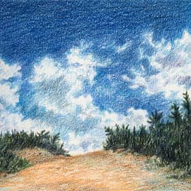 Глубокое синее небо