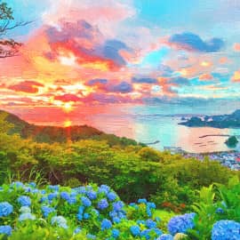 морские закаты