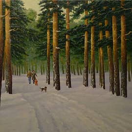 В зимнем лесу