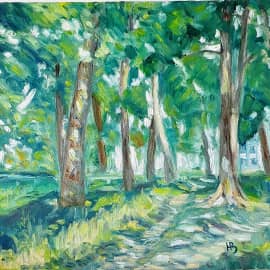 Через дубраву.