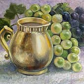 Зелен виноград, художник Ирина Стукова