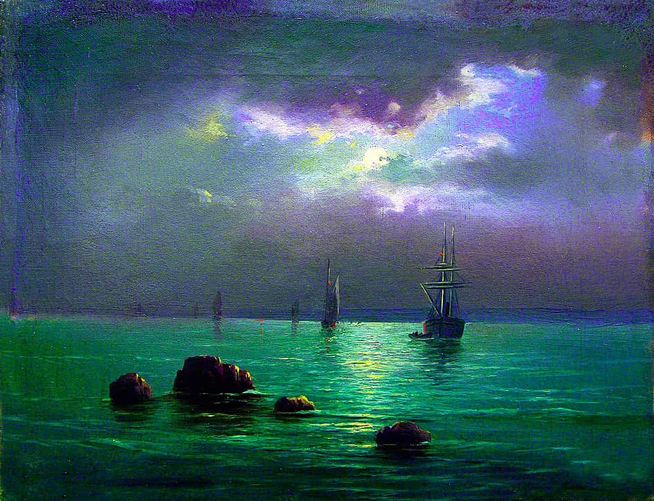 Лунная ночь.