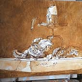 Натюрморт с мышью и свечой. (копия) (2), художник Сергей Куценко