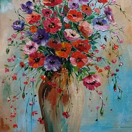 Букет в вазе