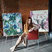 Картина Цветущая вишня Коломенское Екатерина Лебедева художник (3), художник Екатерина Лебедева