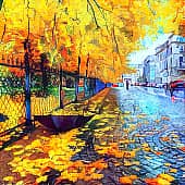 Падают листья.