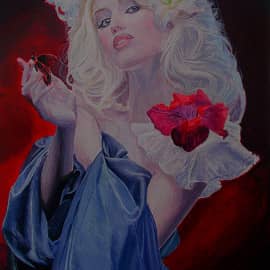 Девушка и цветы