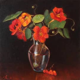 Настурция в темном