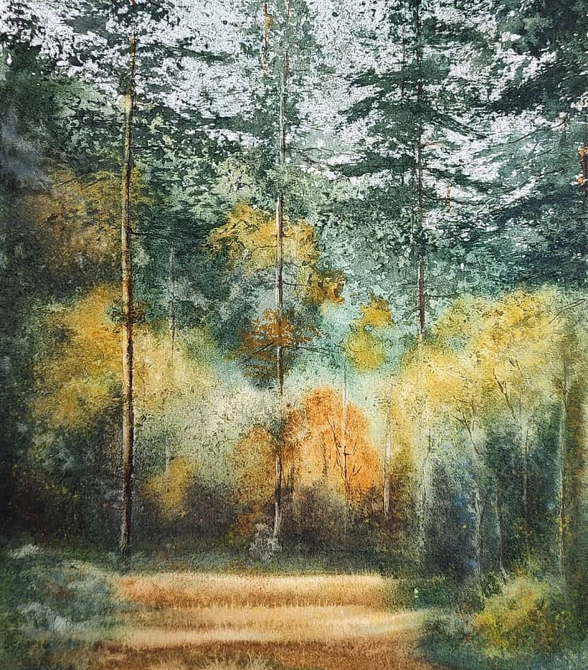 "В осеннем лесу"