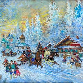 Праздник пляшет и поёт.