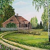 Деревенский пейзаж 3