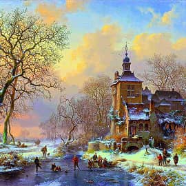 замёрзшее озеро.2