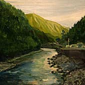 Абхазия. Этюд. По дороге на Рицу.