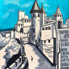 Замок. Скетч.