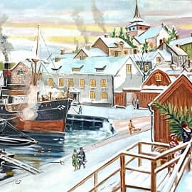 Зимний рождественский